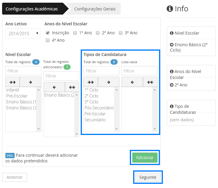 Interface de Adição de Tipos de Débitos I